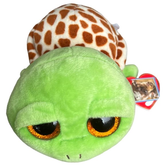 NWT! Ty Beanie Boo's Turtle Zippy Glitter Eyes Birthday May 6 Plush Toy 7" READ - Picture 2 of 11
